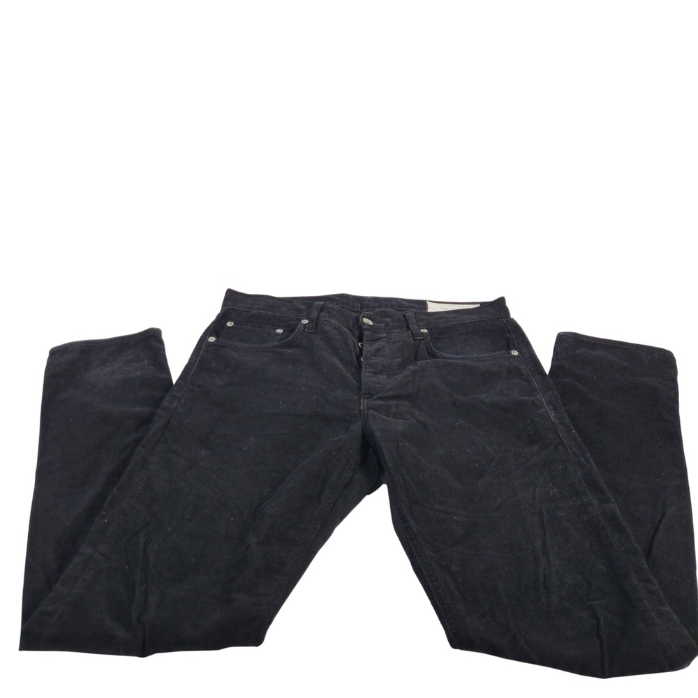 Rag Bone Men Fit 1 Extra‎ Slim Corduroy Pants Black Size 33x31